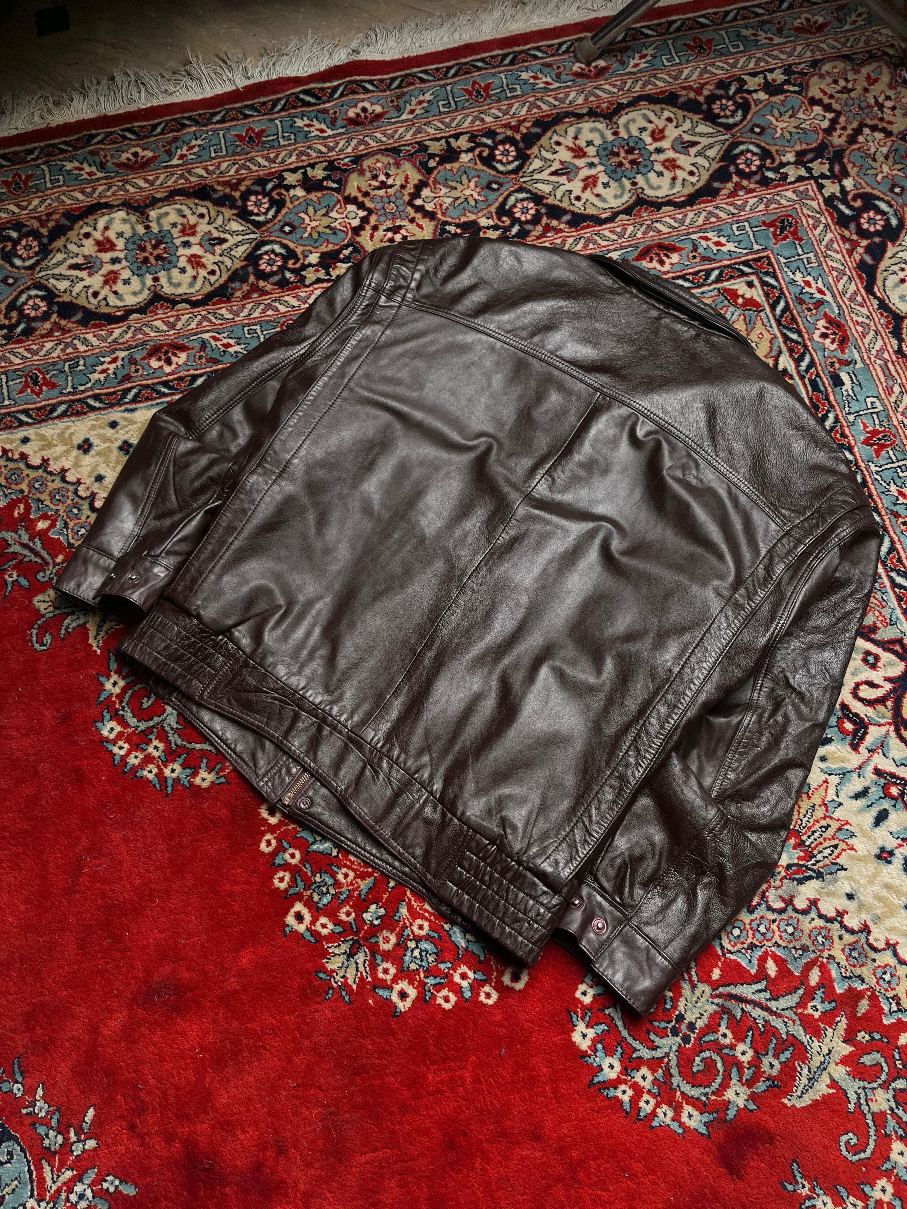 Decade Classic Style Vintage Brown Leather Jacket