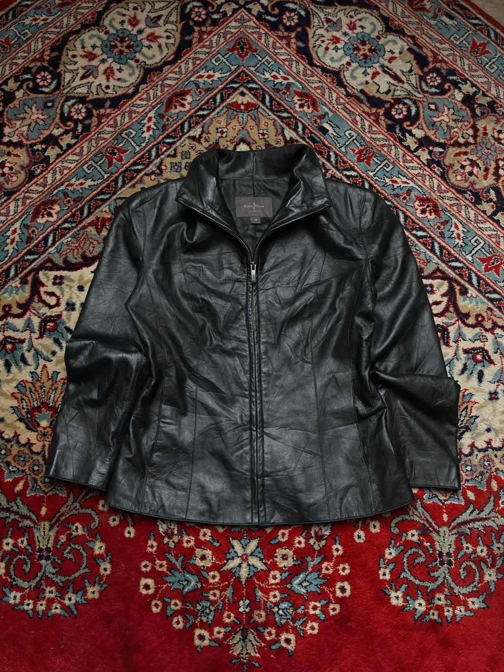Cole Haan Black Leather Jacket