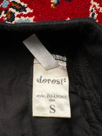 Dorosi Women Black Linen Wide Fit Trousers - 24