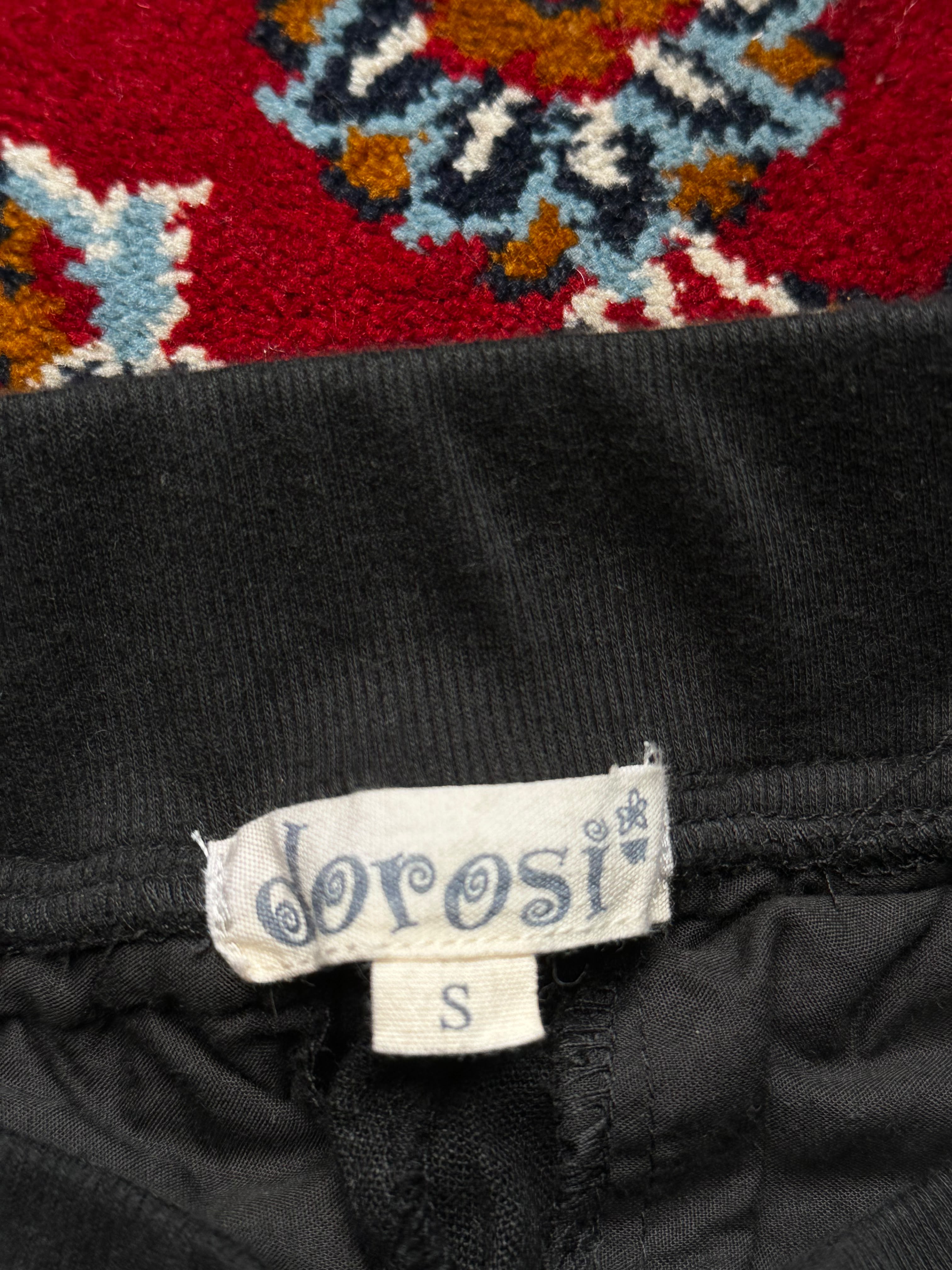 Dorosi Women Black Linen Wide Fit Trousers - 24