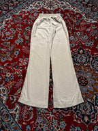 Rewash Women Beige Linen Wide Fit Trousers - 24