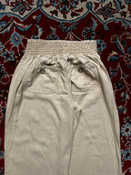 Rewash Women Beige Linen Wide Fit Trousers - 24