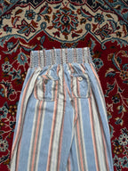 Rewash Women Blue Striped Wide Fit Trousers - 24