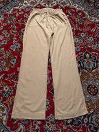 Cisono Women Taupe Beige Linen Trousers - 26