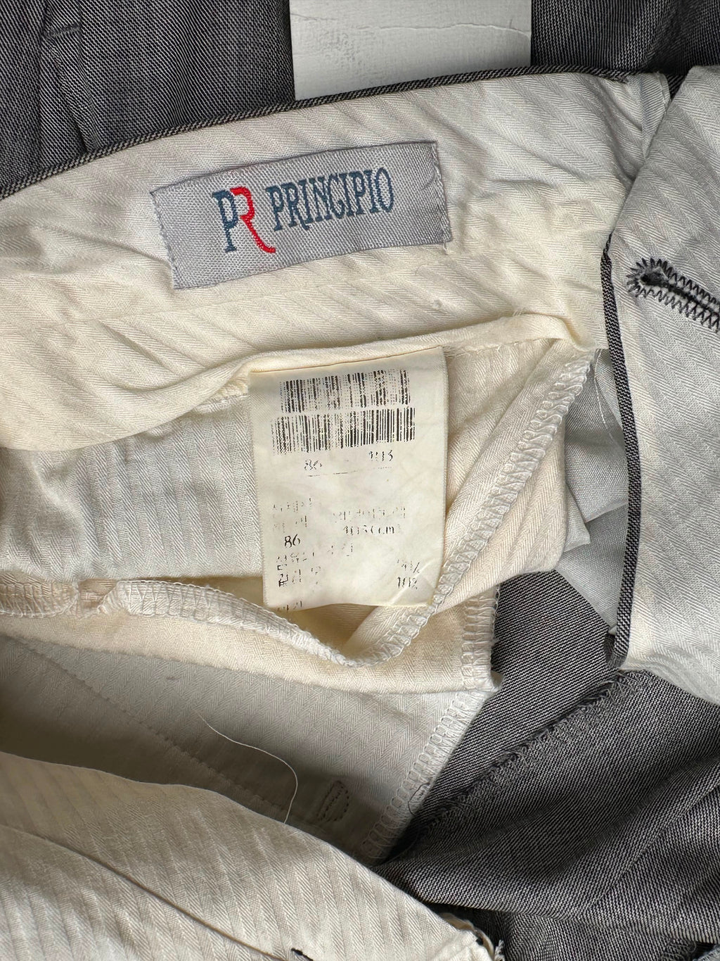 PR Principio Grey Double Pleated Cuffed Dress Pants - 32