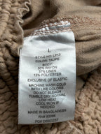 Cisono Women Taupe Beige Linen Trousers - 26