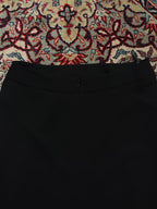 Classic Black High Waist Formal Skirt - 30