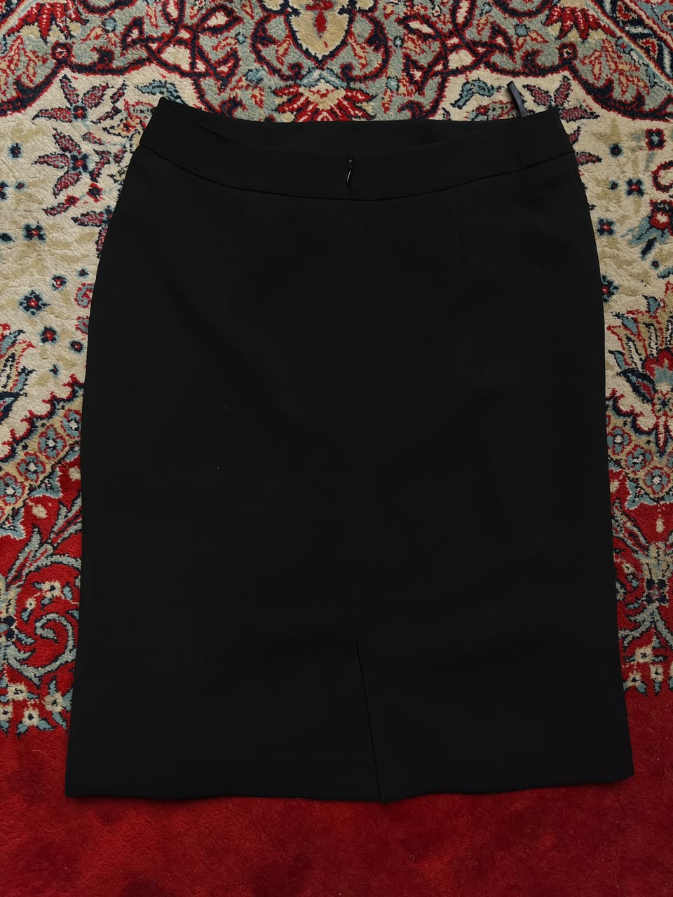 Classic Black High Waist Formal Skirt - 30