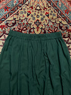 Japanese Brand Forest Green Rayon Skirt - 28