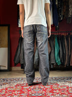 M.O.D Miracle of Denim Faded Black Contrast Stitch Straight Fit Jeans - 34