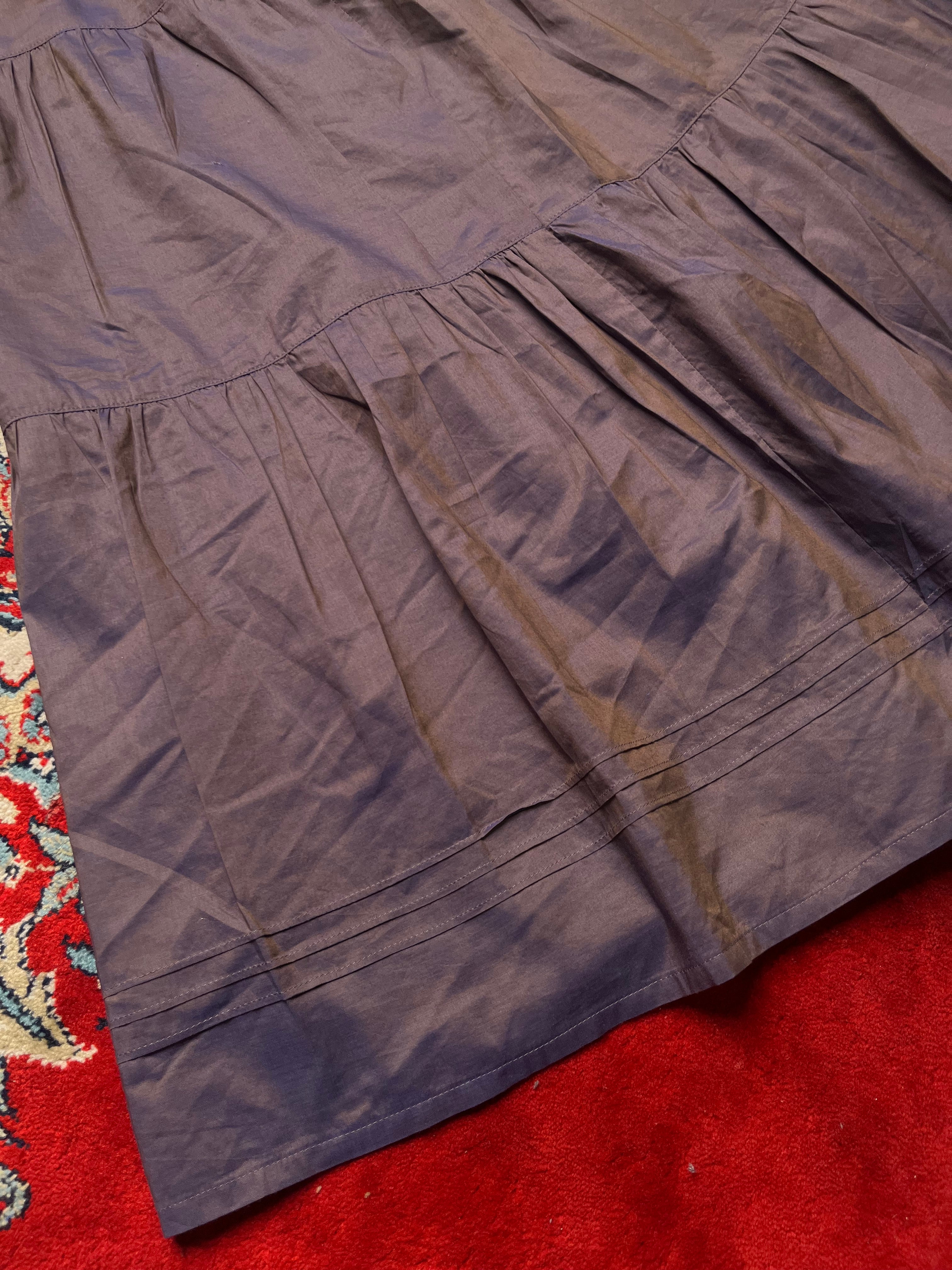 Vintage Renown Ensuite Japanese Cotton Purple SKIRT - 24