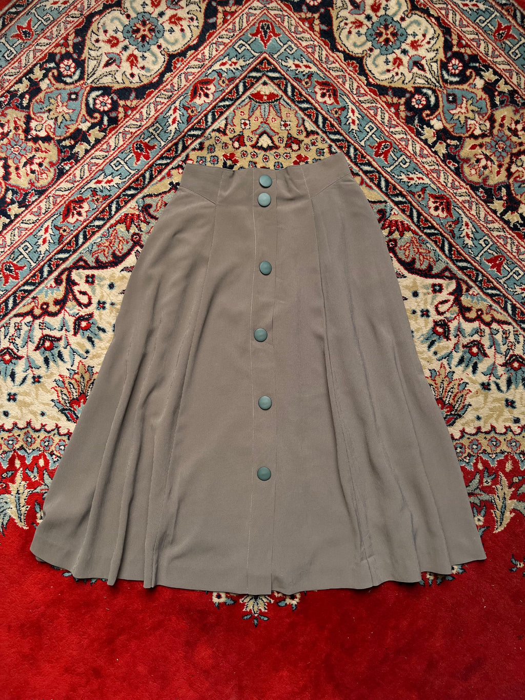 Vintage Houndstooth Micro Check Grey SKIRT - 24