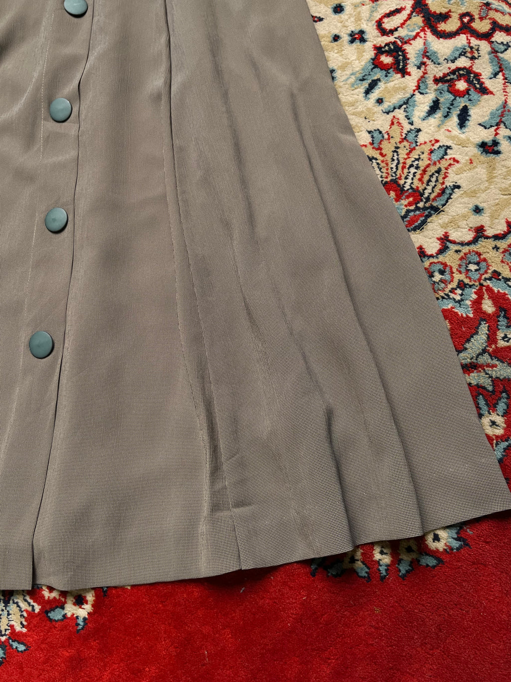 Vintage Houndstooth Micro Check Grey SKIRT - 24