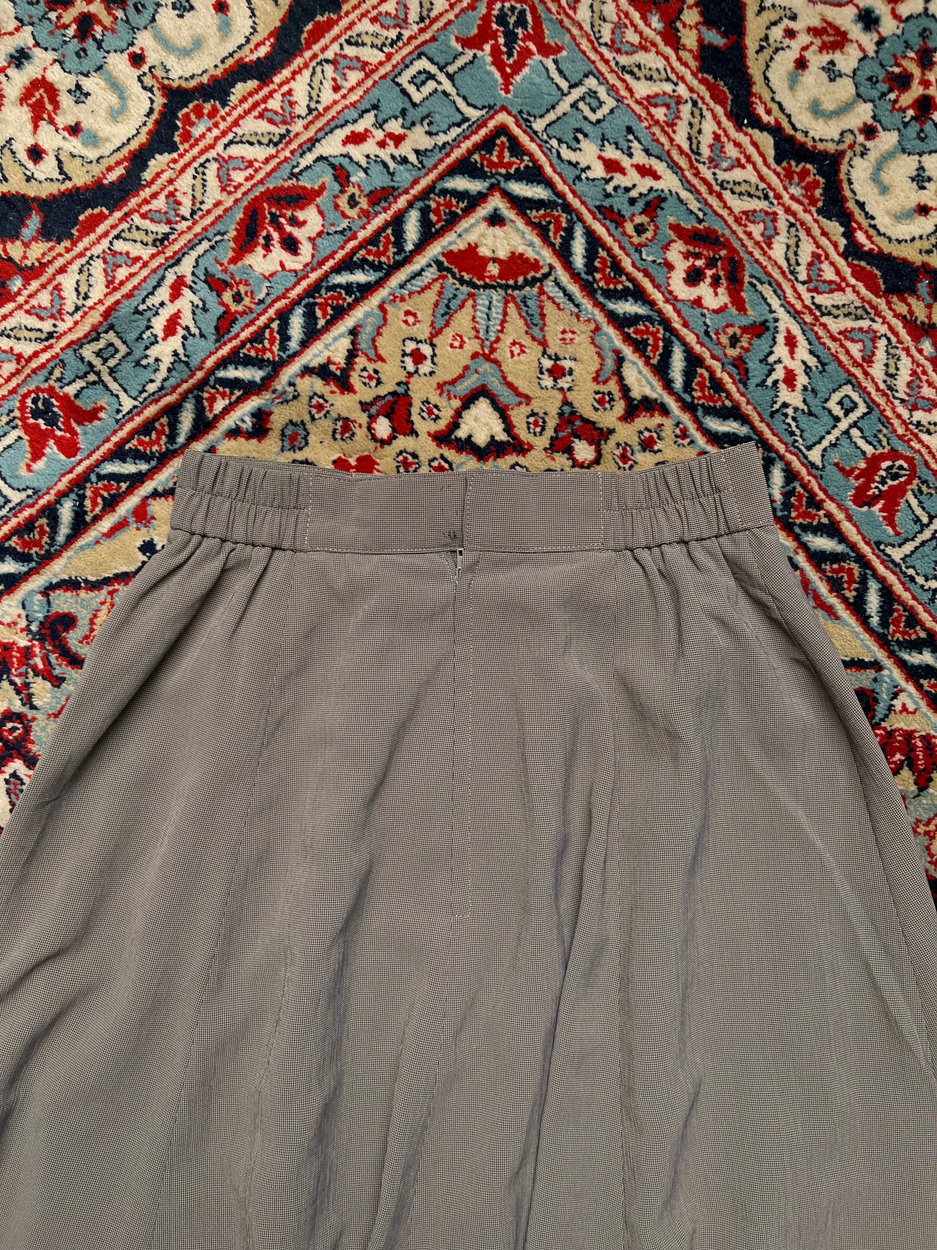 Vintage Houndstooth Micro Check Grey SKIRT - 24