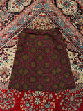 Vintage Magenta Maroon Paisley Medallion SKIRT - 26