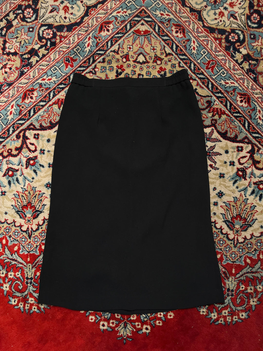 Vintage Black Pleated Flared SKIRT - 28