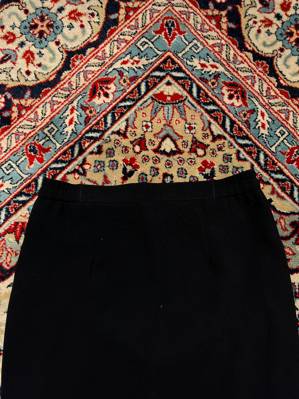 Vintage Black Pleated Flared SKIRT - 28