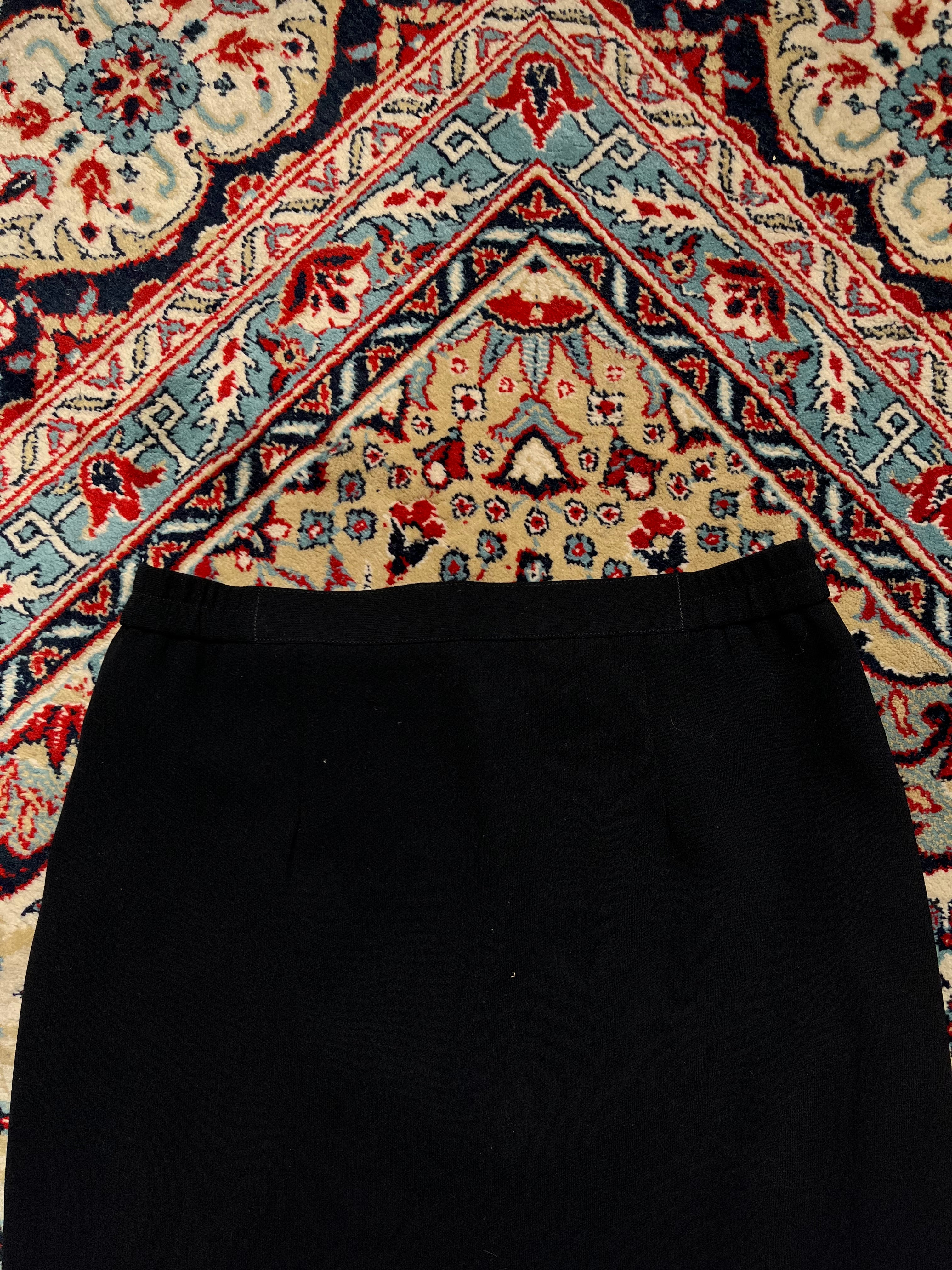 Vintage Black Pleated Flared SKIRT - 28