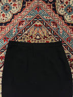Vintage Black Pleated Flared SKIRT - 28