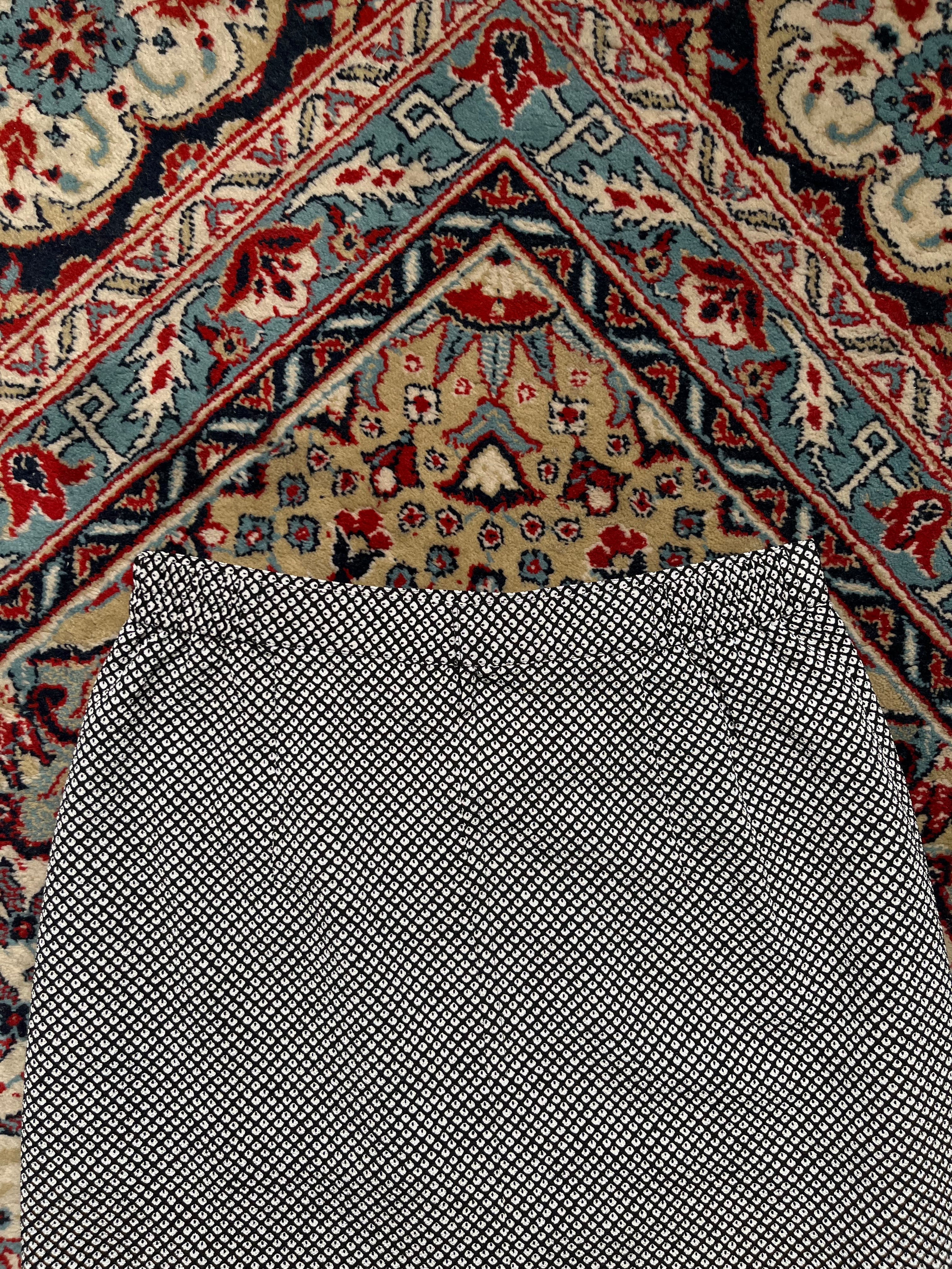 Vintage Japan Styled Geometric Micro Print Skirt - 26