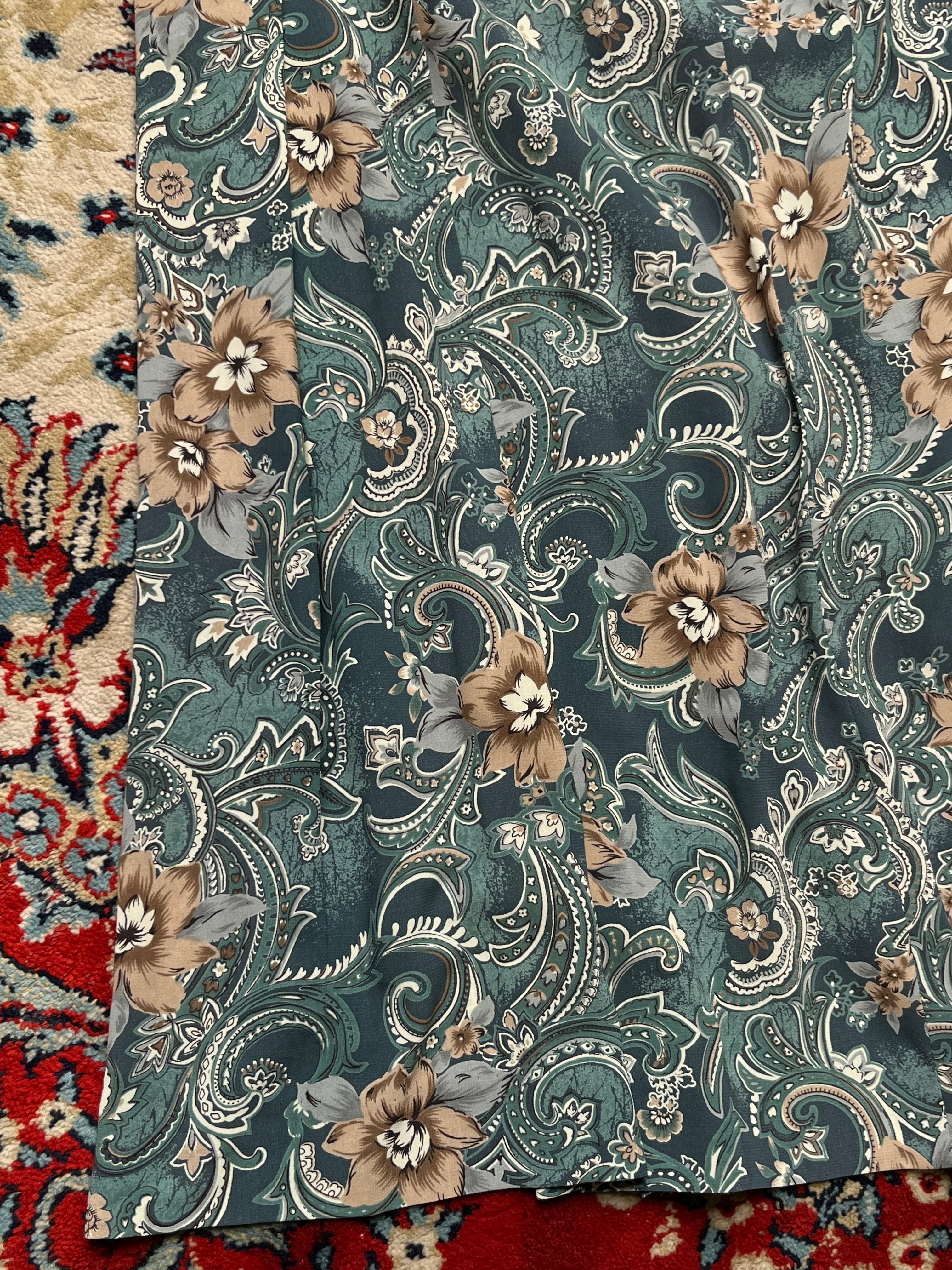Vintage Delice Sports Tokyo Floral Paisley Pleated Skirt - 28