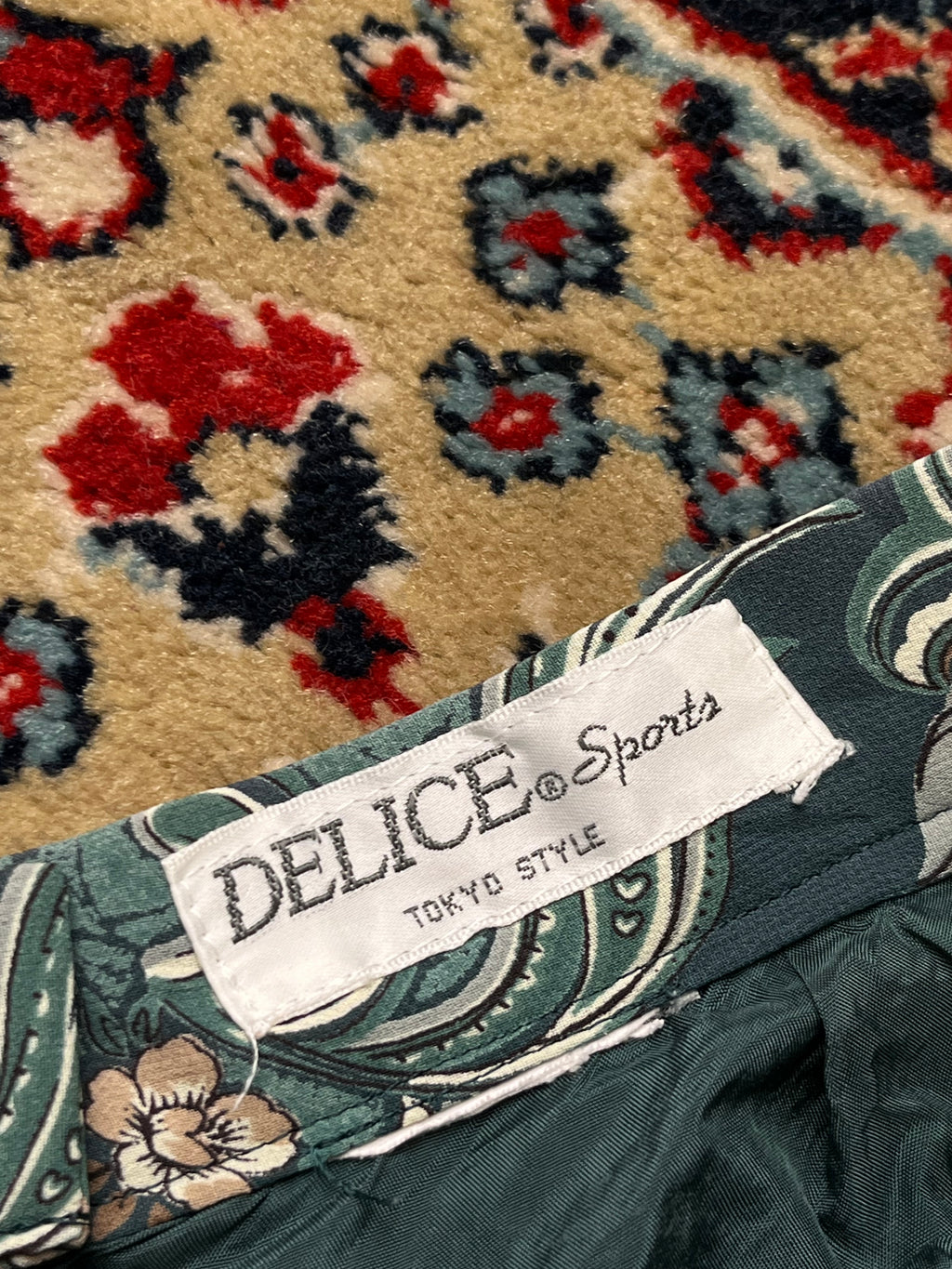 Vintage Delice Sports Tokyo Floral Paisley Pleated Skirt - 28