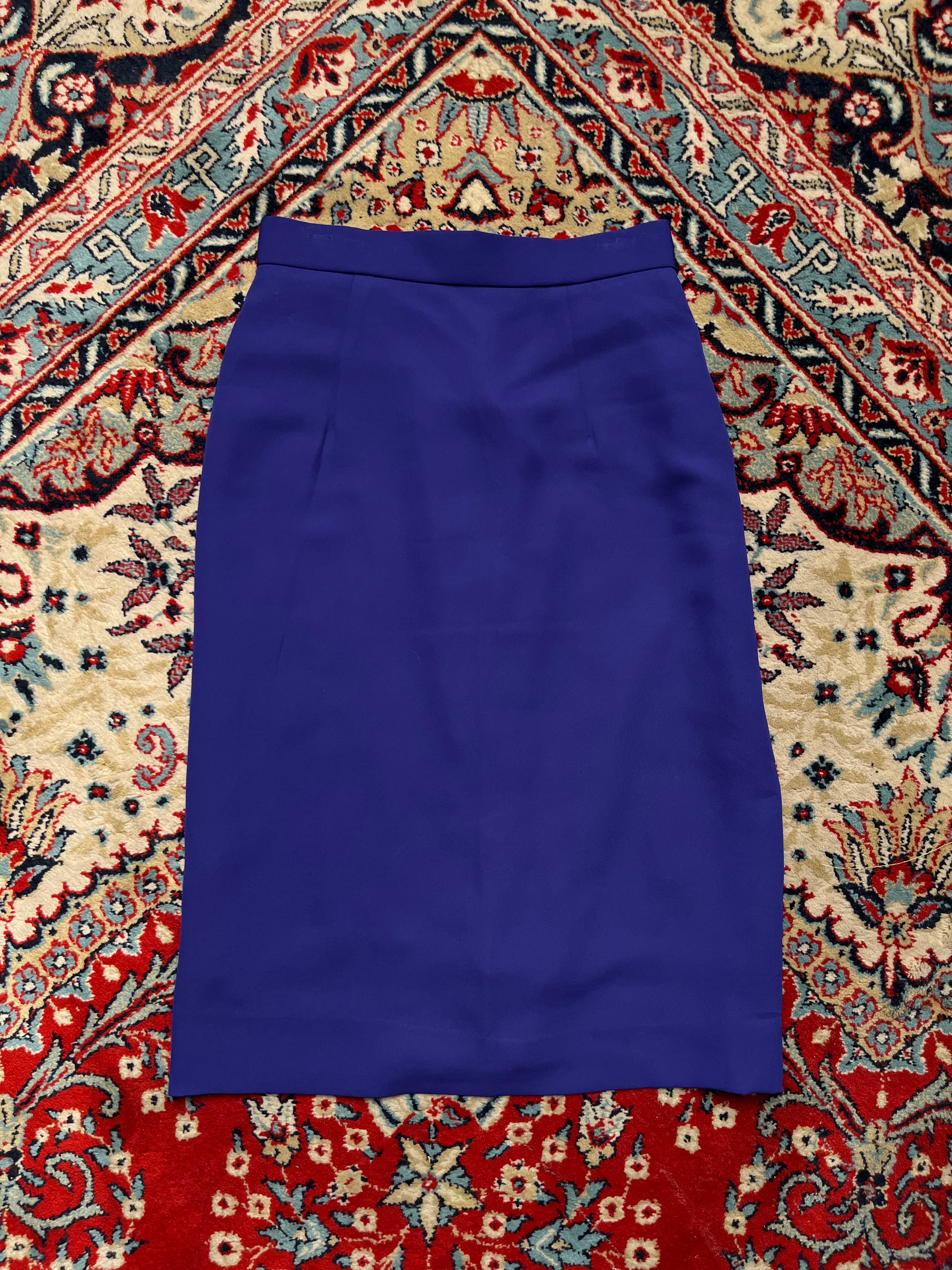 Vintage Blue Women Casual  SKIRT - 24