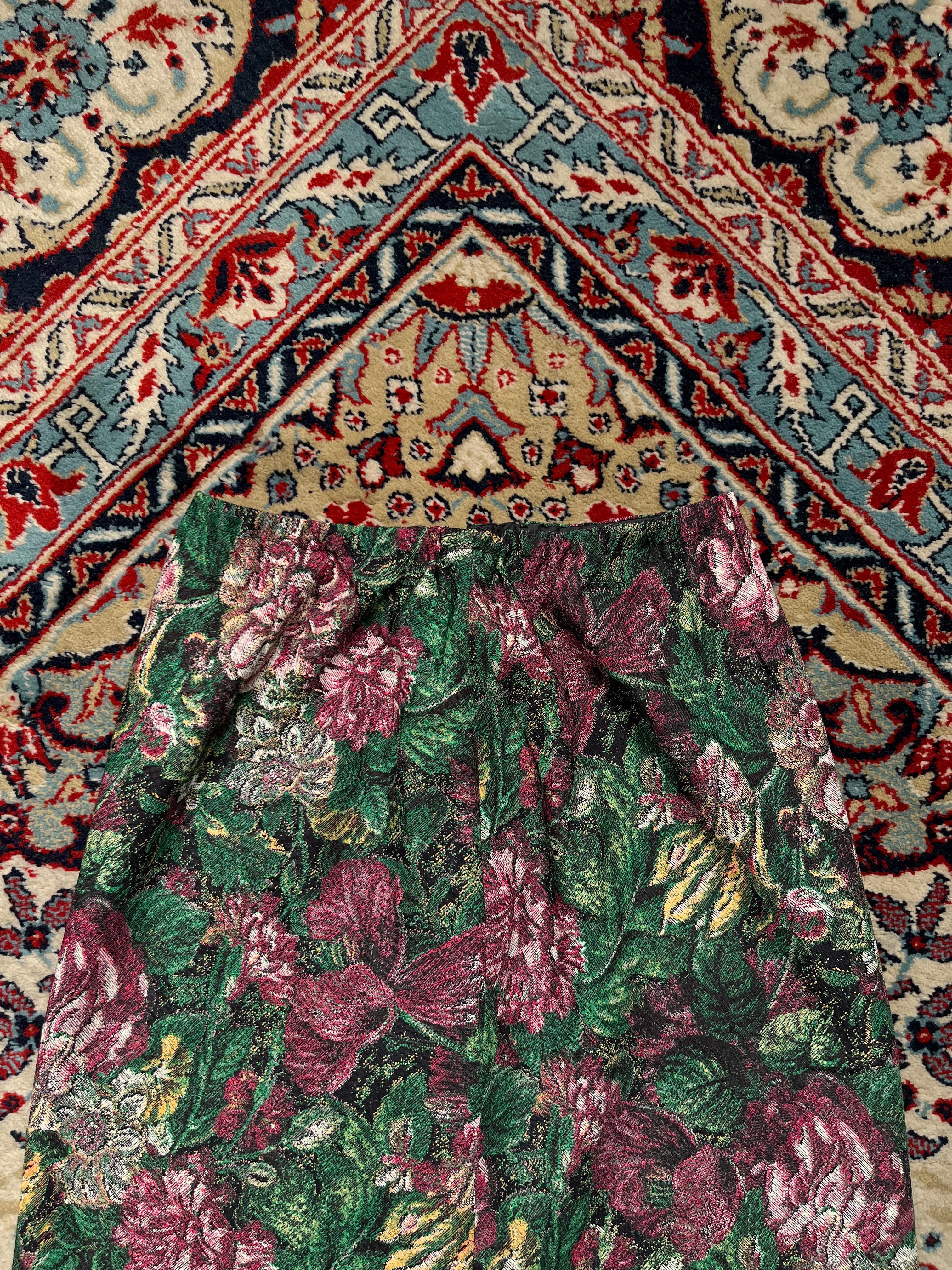 Palvouce Floral Tapestry Skirt - 24