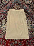 Futaba Co Beige Women Textured Back Slit SKIRT - 28