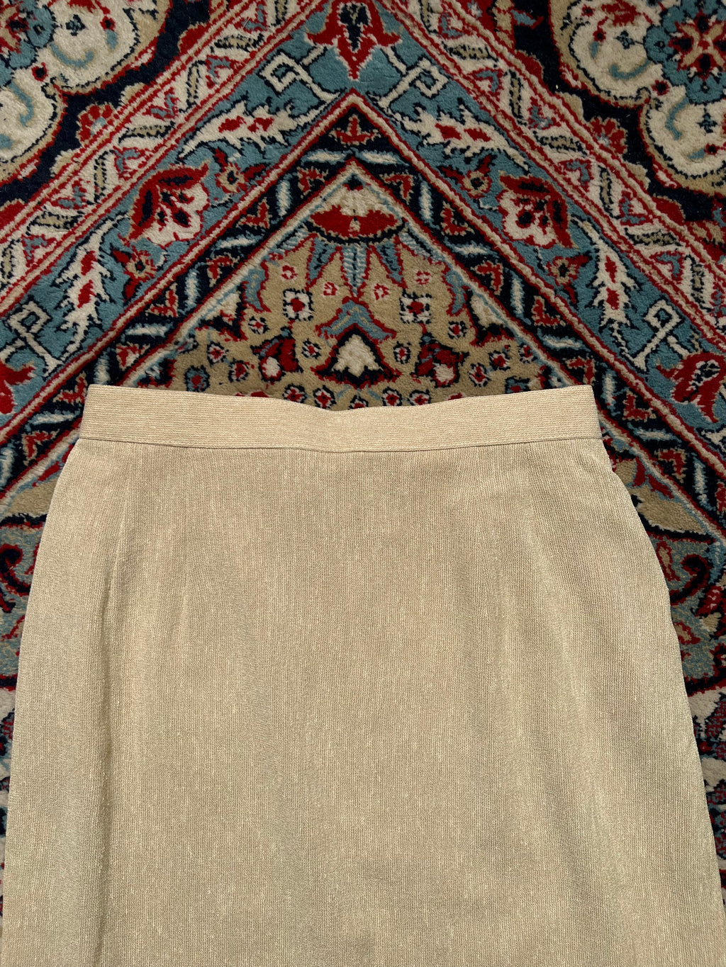 Futaba Co Beige Women Textured Back Slit SKIRT - 28