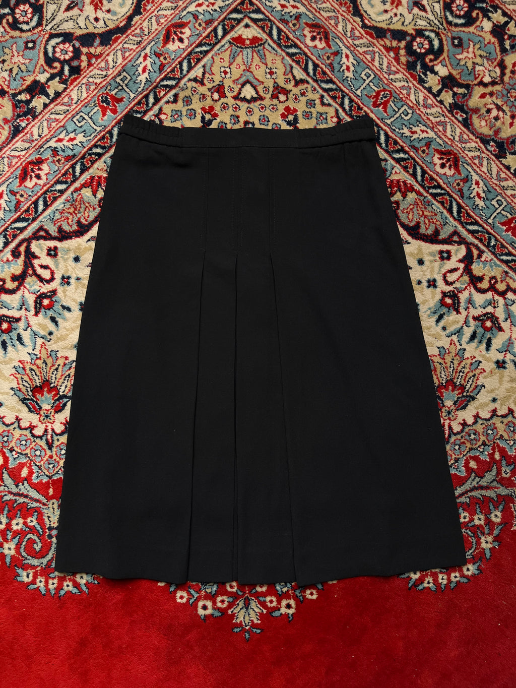 Vintage Women Black Pleated Casual SKIRT - 30