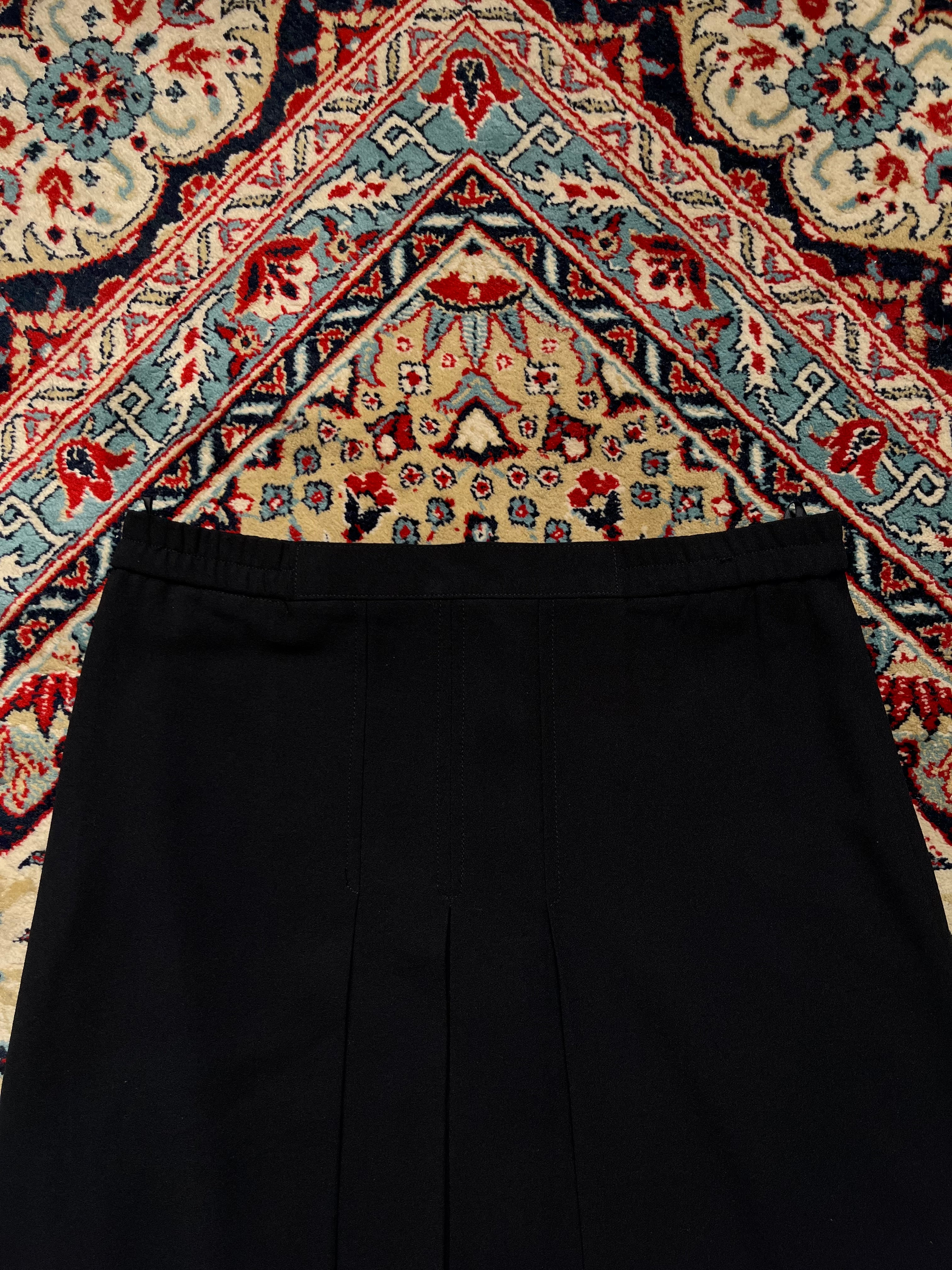 Vintage Women Black Pleated Casual SKIRT - 30