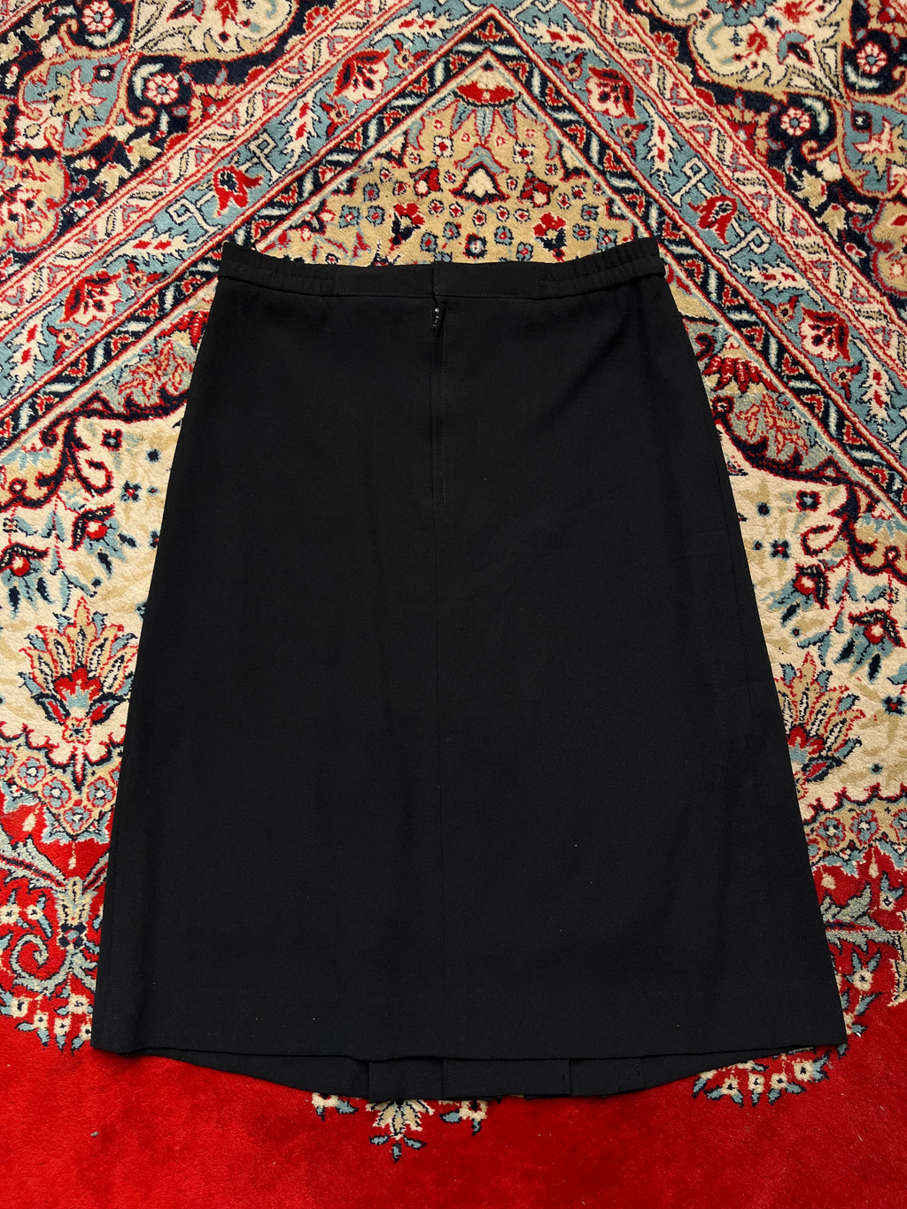 Vintage Women Black Pleated Casual SKIRT - 30