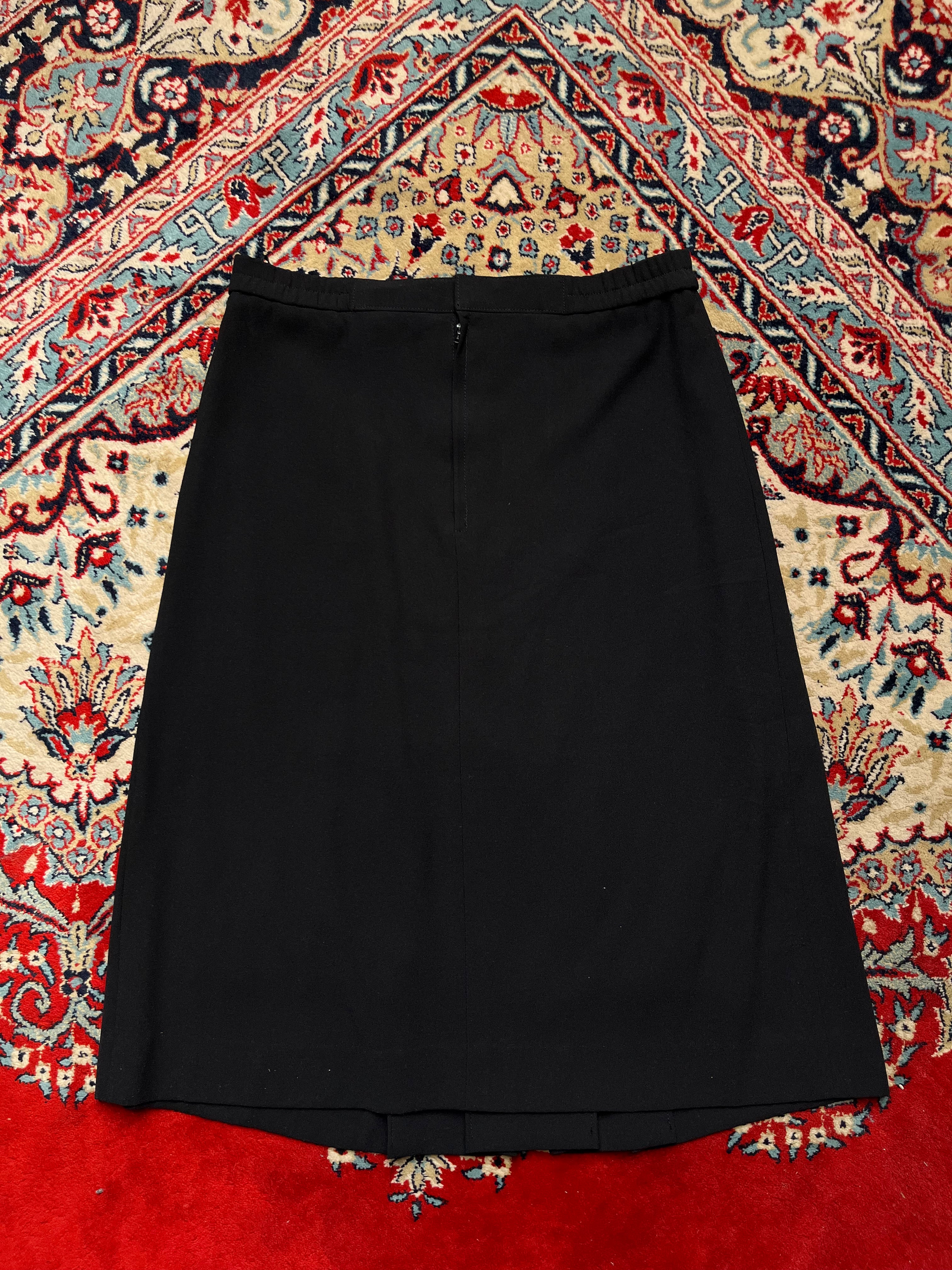 Vintage Women Black Pleated Casual SKIRT - 30