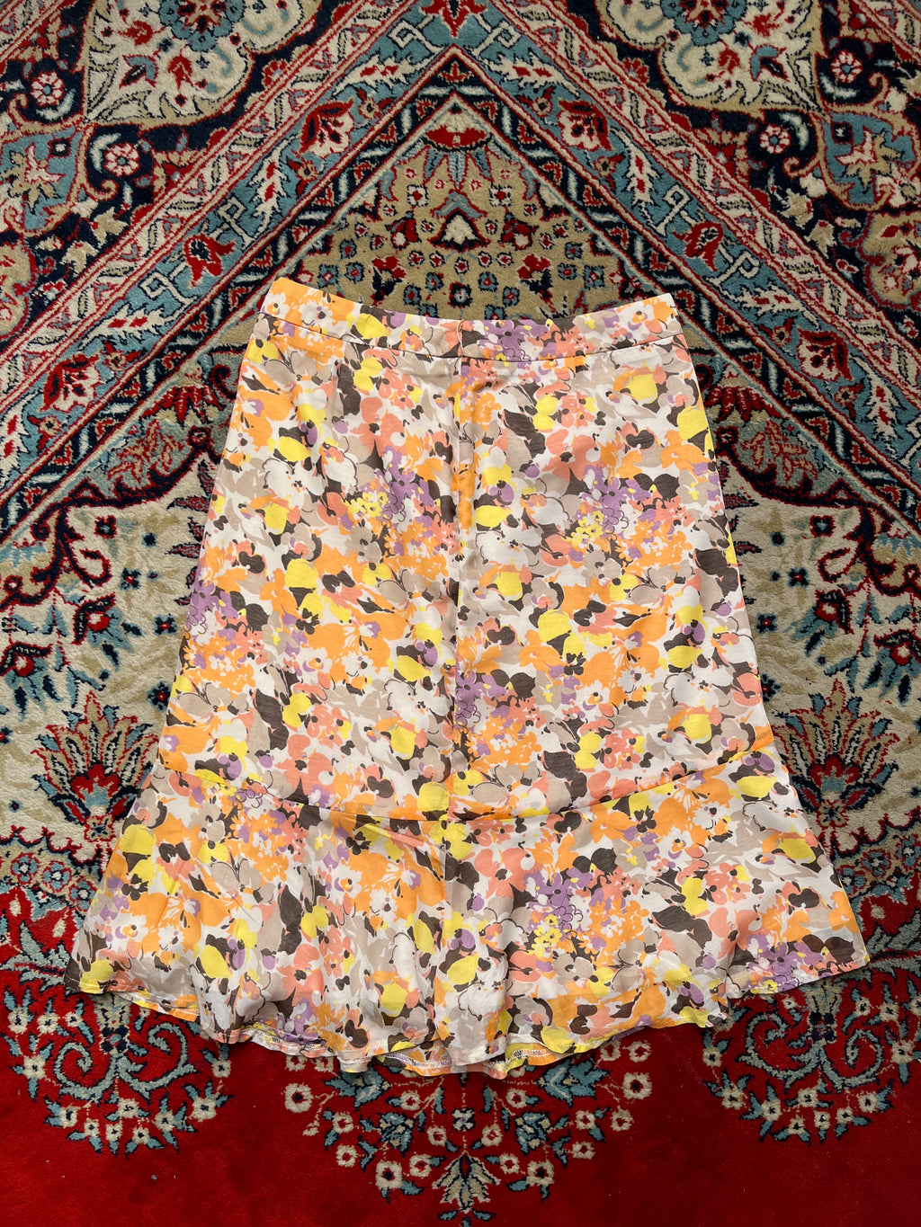 Vintage MARIE CLAIRE Floral Print SKIRT - 26