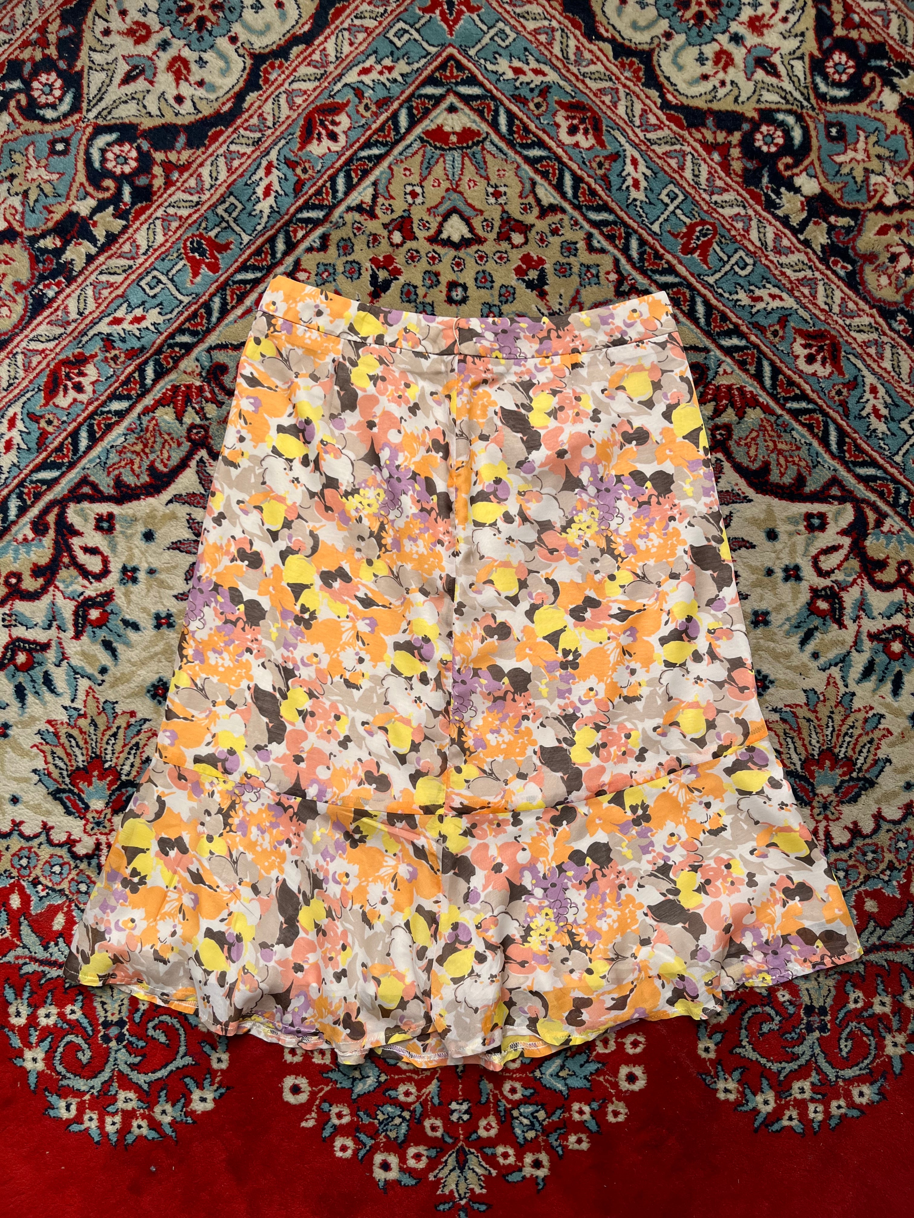 Vintage MARIE CLAIRE Floral Print SKIRT - 26