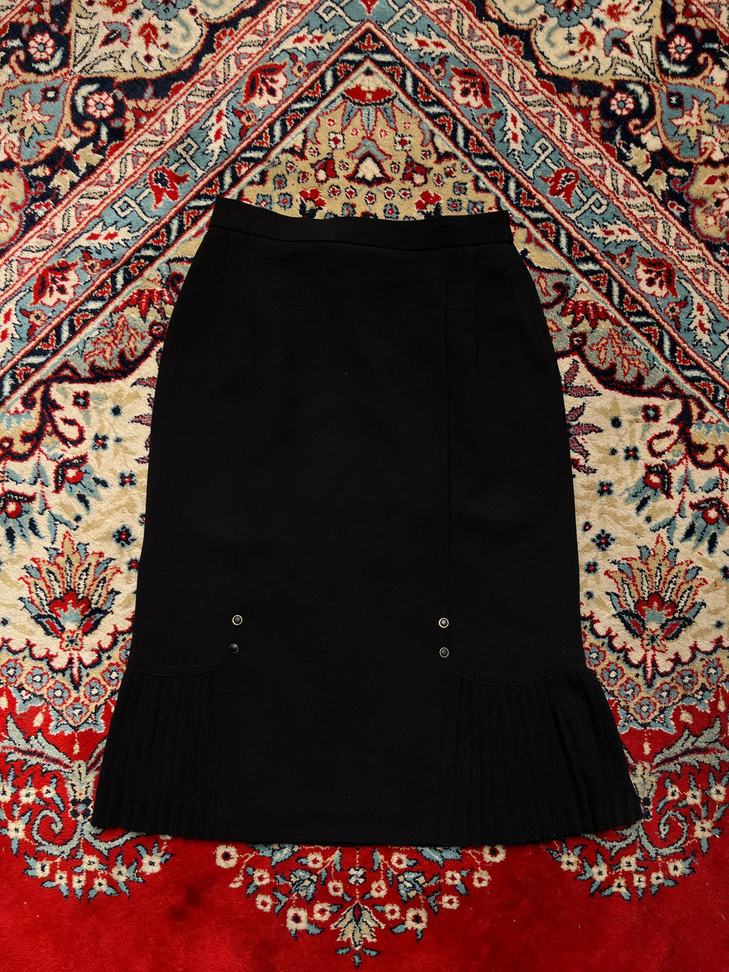 Vintage Arosa Women Black Pleated SKIRT - 26