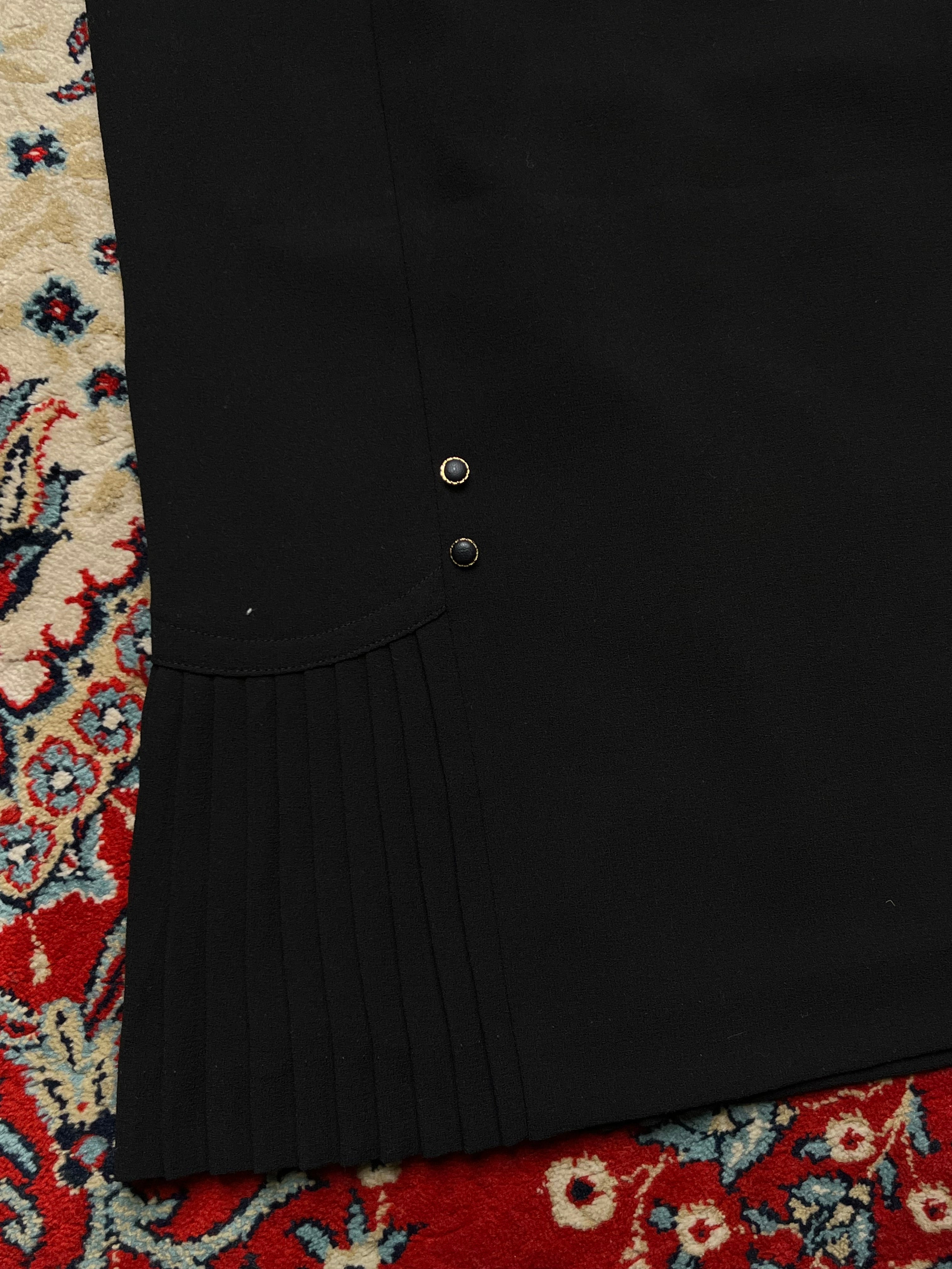 Vintage Arosa Women Black Pleated SKIRT - 26