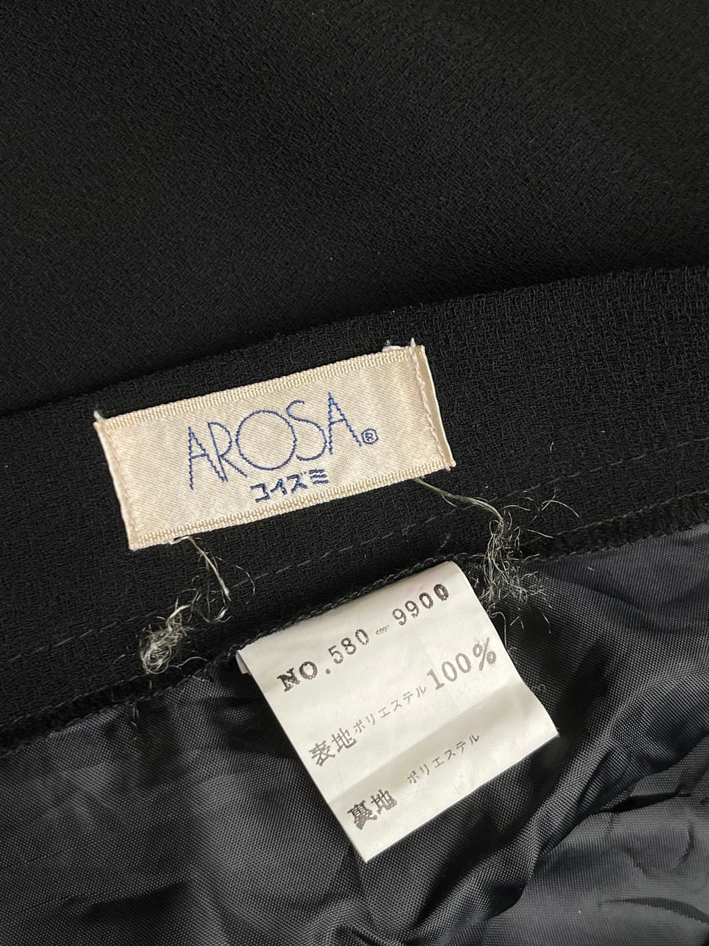 Vintage Arosa Women Black Pleated SKIRT - 26