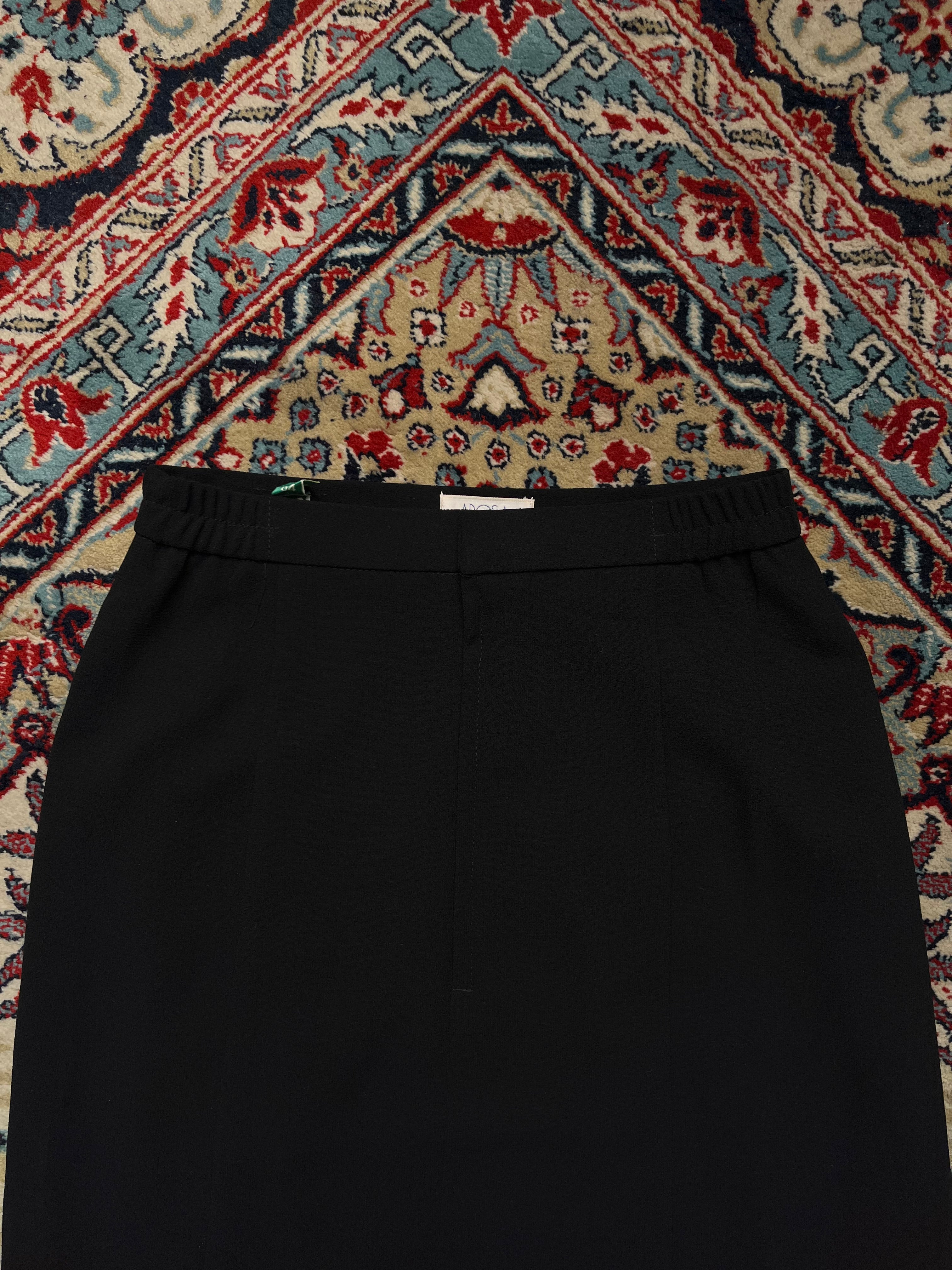 Vintage Arosa Women Black Pleated SKIRT - 26