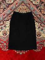 Romache Black Women Back Slit SKIRT - 28