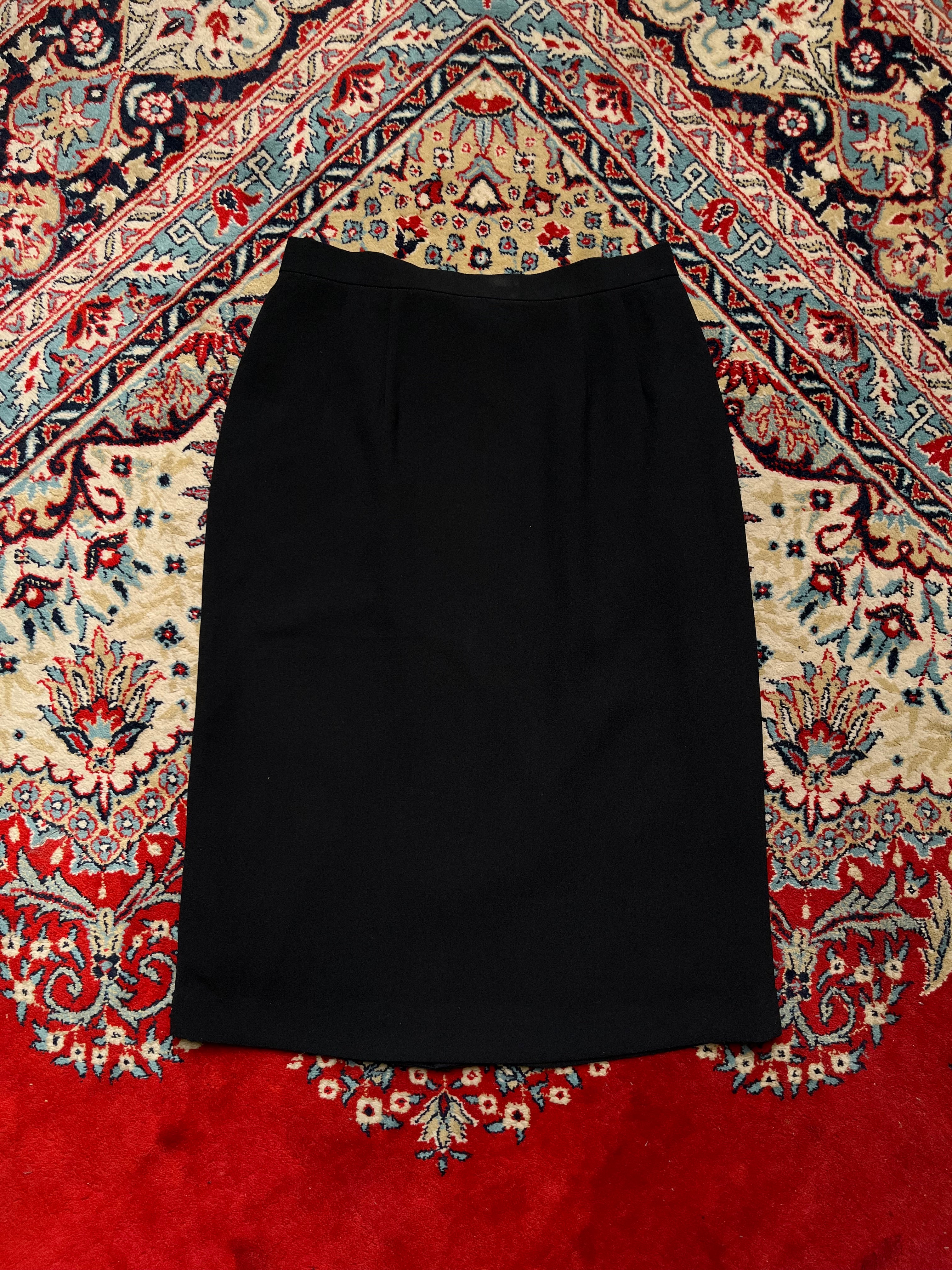 Romache Black Women Back Slit SKIRT - 28