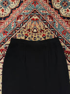 Romache Black Women Back Slit SKIRT - 28