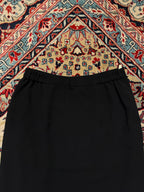 Romache Black Women Back Slit SKIRT - 28