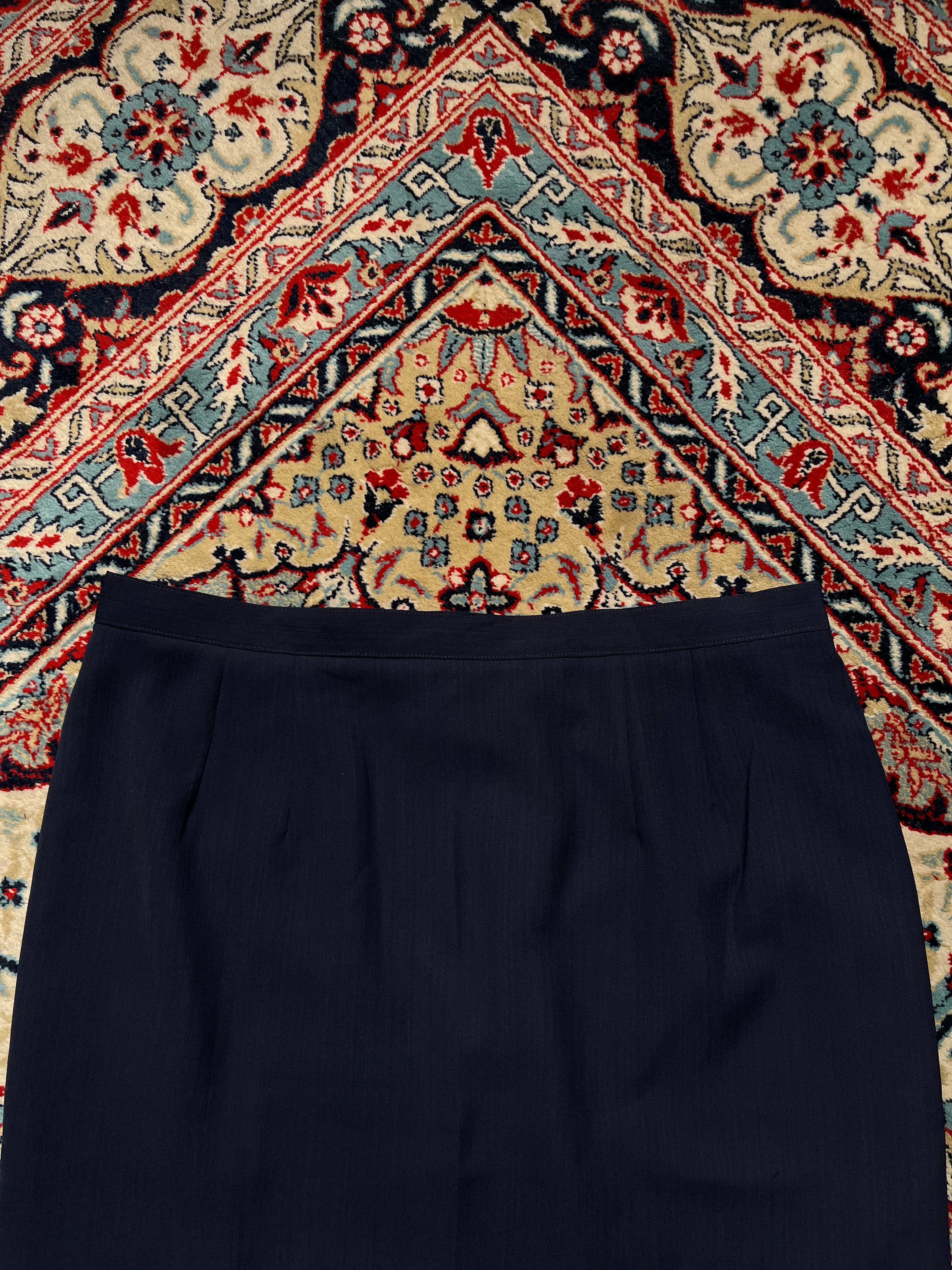 Vintage Navy Blue SKIRT - 36