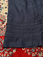 ISHIKAWA Pleated Houndstooth Women Long Casual SKIRT - 26