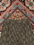 Vintage Women Paisley Pleated Brown Gray PrintED SKIRT - 30