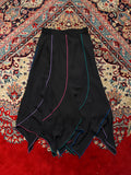 COPIA BLACK MULTI COLOR LINES CHIFFON SKIRT - 24