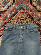 Vintage Catch! Denim Medium Blue WashED SKIRT - 28