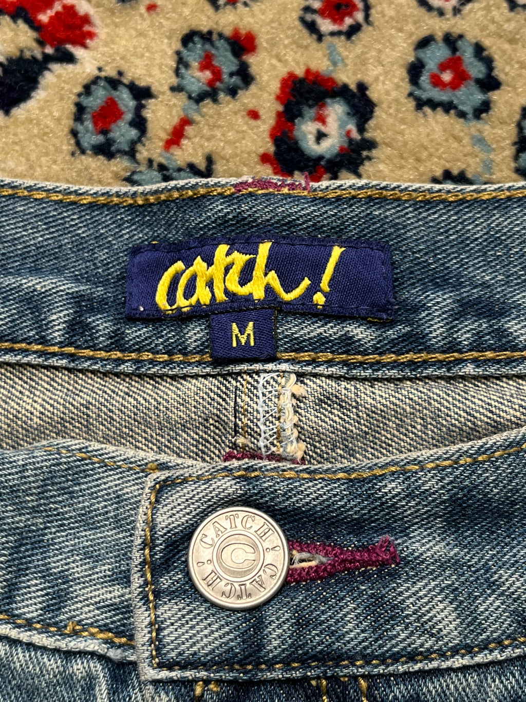 Vintage Catch! Denim Medium Blue WashED SKIRT - 28